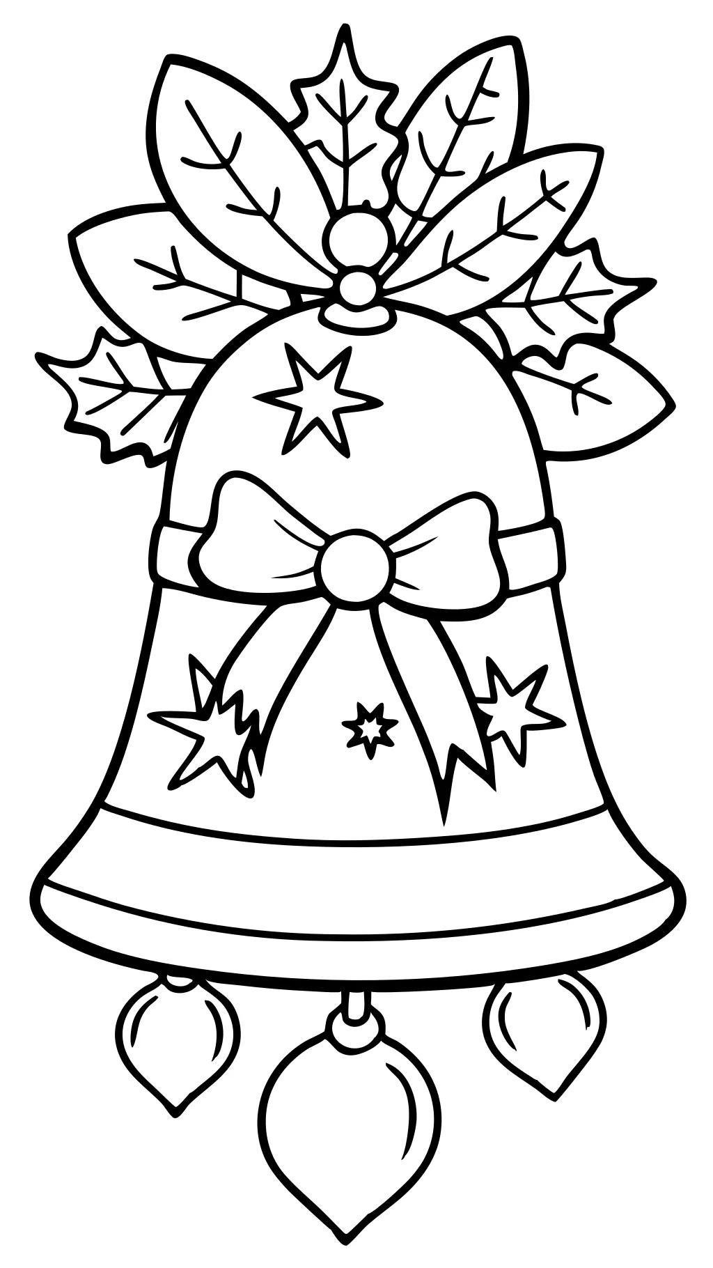 christmas bell coloring pages